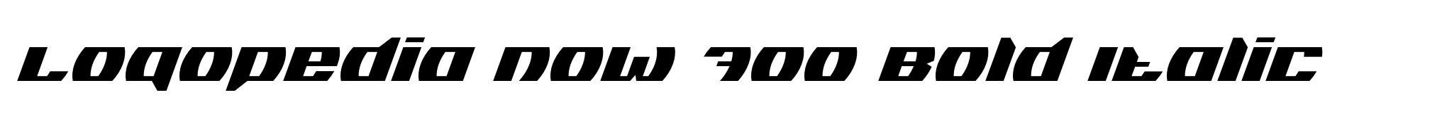 Logopedia Now 700 Bold Italic image